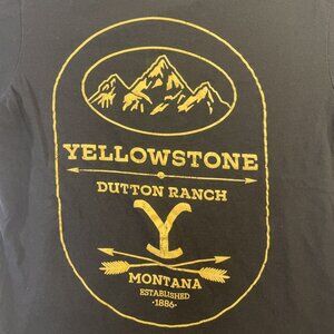 Medium Black Yellowstone Dutton Ranch T-Shirt Paramount Studios
